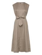 Palermo Dress Knelang Kjole Beige Balmuir