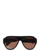 Chunky Aviator Sunglasses Pilotsolbriller Solbriller Black Weekday