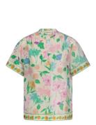 Brock Blouse Tops Blouses Short-sleeved Cream Fabienne Chapot