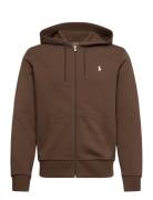 Double-Knit Full-Zip Hoodie Tops Sweat-shirts & Hoodies Hoodies Brown ...