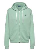Cotton Fleece Full-Zip Hoodie Tops Sweat-shirts & Hoodies Hoodies Gree...