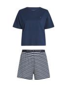 Ss Prt Pj Short Set Pyjamas Blue Tommy Hilfiger