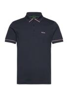 Paule Tops Polos Short-sleeved Navy BOSS