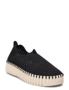 Tulip Slip-In On Plateau Sole Sneakers Black Ilse Jacobsen
