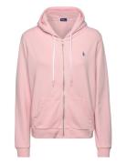 Cotton Fleece Full-Zip Hoodie Tops Sweat-shirts & Hoodies Hoodies Pink...