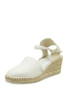 Luliza Espadrille Sandal Med Hæl Espadrilles Cream GANT