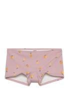 Bikini Boxer Aop Badeshorts Pink Lindex