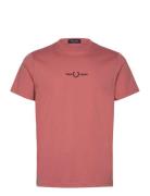 Embroidered T-Shirt Tops T-shirts Short-sleeved  Fred Perry