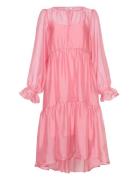 Mschpavarti Dress Knelang Kjole Pink MSCH Copenhagen