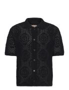 Sweater Camp Shirt Multi-Color Tops Knitwear Short Sleeve Knitted Polo...