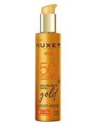 Sun Tanning Oil Gold Spf50 150 Ml Solkrem Kropp Nude NUXE