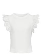 Kogdrea Life S/S Top Jrs Noos Tops T-shirts Sleeveless White Kids Only