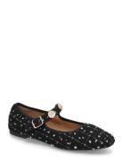 Bialilja Trimmed Mary Jane Textile Ballerinasko Ballerinaer Black Bian...