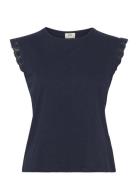 Jdysalva Life S/L Crochet Top Jrs Noos Tops T-shirts & Tops Sleeveless...