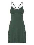 Sd Jersey Lace Back Detail Nattkjole Khaki Green Hunkemöller