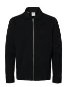 Slhjackie Sweat Zip Jacket Noos Tynn Jakke Black Selected Homme