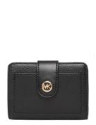 Sm Tab Compact Pckt Wllt Bags Card Holders & Wallets Wallets Black Mic...