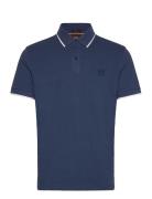 Passertip Tops Polos Short-sleeved Navy BOSS