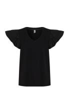 Cugith Poplin T-Shirt Tops T-shirts & Tops Sleeveless Black Culture