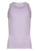 Rkbalta Sl Regular Lace Top Tops T-shirts Sleeveless Purple Rosemunde ...