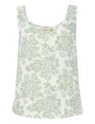 Frease Top 2 Tops T-shirts & Tops Sleeveless Green Fransa