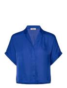 Bluesa - Pyjama Shirt Topp Blue Etam