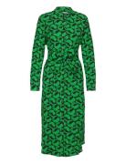 Chakra Zinni Dress Aop Knelang Kjole Green Mads Nørgaard