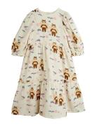 Muslin Bee Aop Woven Puff Sleeve Dress Dresses & Skirts Dresses Casual...