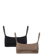 2-Pack Bikini Top Swimwear Bikinis Bikini Tops Bandeau Bikinitops Blac...