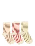 Lydia Socks 3-Pack Lingerie Socks Regular Socks Multi/patterned Mp Den...