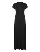 Flowy Jersey Maxi Dress Maxikjole Festkjole Black Lexington Clothing