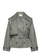 Sofua Trench Coat Kåpe Green Munthe