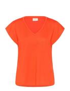 Kalise T-Shirt Tops T-shirts & Tops Short-sleeved Orange Kaffe
