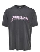 Onsmetallica Rlx Ss Tee Tops T-shirts Short-sleeved Grey ONLY & SONS