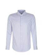 Cityhemden 1/1 Arm Tops Shirts Business Blue Seidensticker
