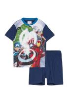 Pyjama Pyjamas Sett Navy Marvel