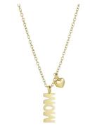 Mom Heart Necklace Accessories Jewellery Necklaces Chain Necklaces Gol...