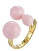 Brea Enamel Ring Ring Smykker Pink Bud To Rose