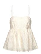 Sarenca-M Tops Blouses Sleeveless Cream MbyM