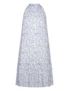 London Short Dress Kort Kjole Blue Noella