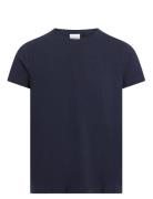 Stretch Slim Fit T-Shirt Tops T-shirts Short-sleeved Navy Calvin Klein