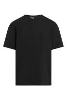 Tech Interlock T-Shirt Tops T-shirts Short-sleeved Black Calvin Klein