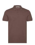 Darios Tops Polos Short-sleeved Brown Tiger Of Sweden