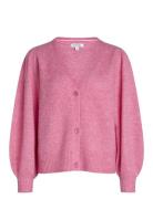 Elegant Cardigan Tops Knitwear Cardigans Pink Sirup Copenhagen