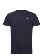 Shield Pajama T-Shirt Tops T-shirts Short-sleeved Navy GANT
