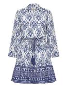 Jdyanna 7/8 Dress Wvn Noos Knelang Kjole Blue JDY