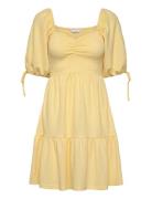 Smock Short Dress Kort Kjole Yellow Bubbleroom