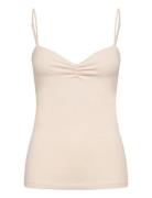 Bebe Top Tops T-shirts & Tops Sleeveless Beige Residus