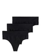 Brief Thong High Seamless Joy Stringtruse Undertøy Black Lindex