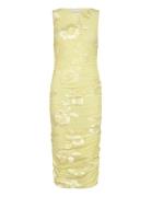 Lavinia Dress Knelang Kjole Yellow Noella
